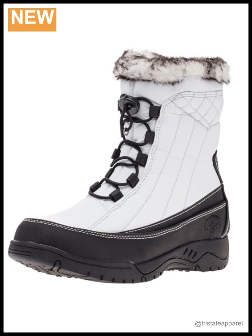 Women's Waterproof Insulated Faux Fur Snow Boots Mid-Calf